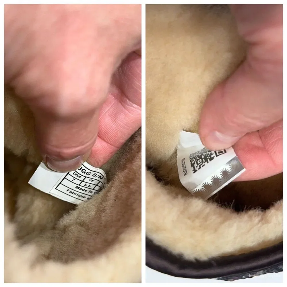 Ugg Australia Sequin Silver Purple Sparkle Winter Boot Women Size 7 Minimal Wear